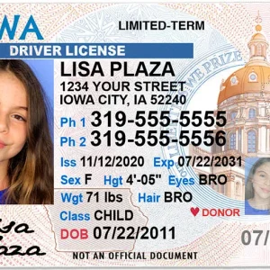 Buy Iowa Driver License and ID Card