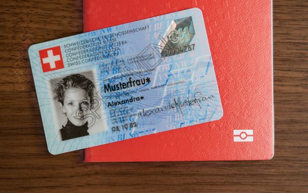 Swiss ID card and passport for sale